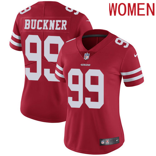 2019 Women San Francisco 49ers 99 Buckner red Nike Vapor Untouchable Limited NFL Jersey